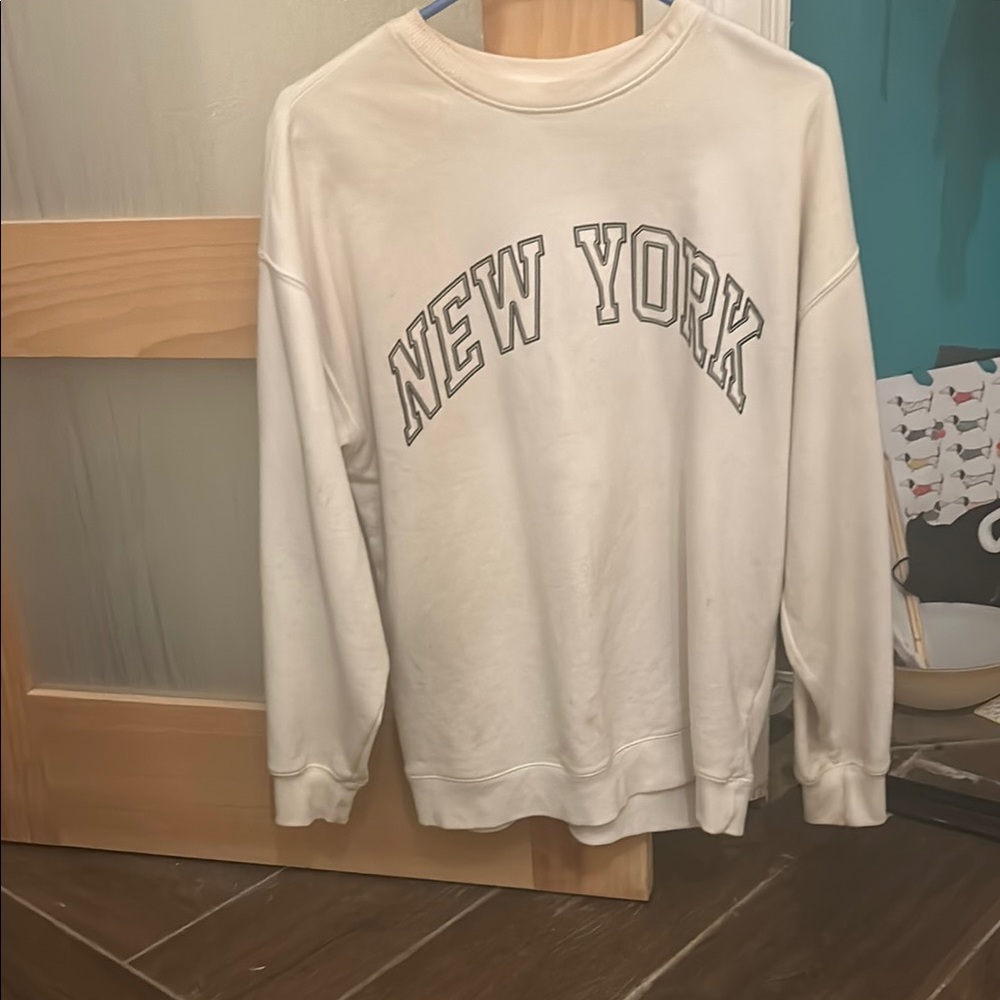 White New York Men's Sweater